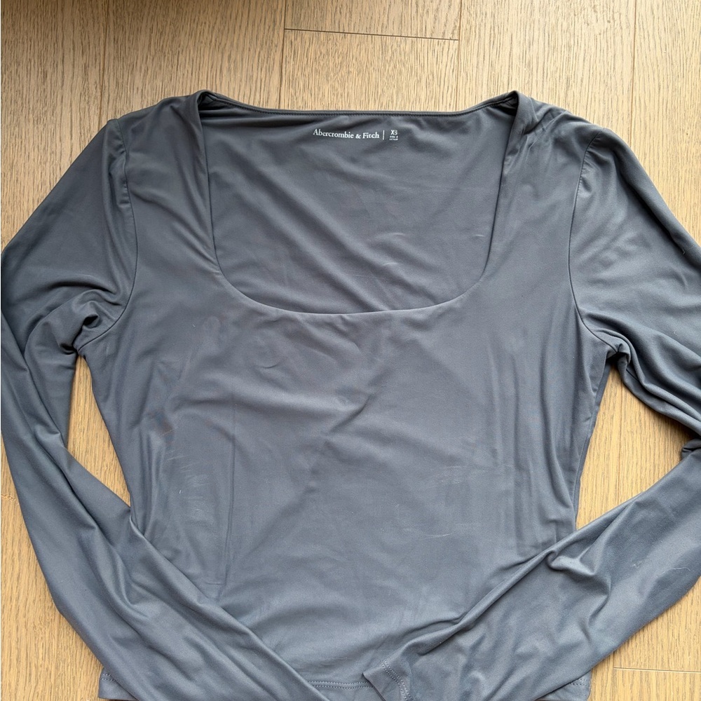 Abercrombie & Fitch Charcoal Long Sleeve Top
